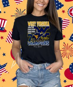 West Virginia Football 7x Big East Champions Take Me Home Country Roads Graphic T-shirt