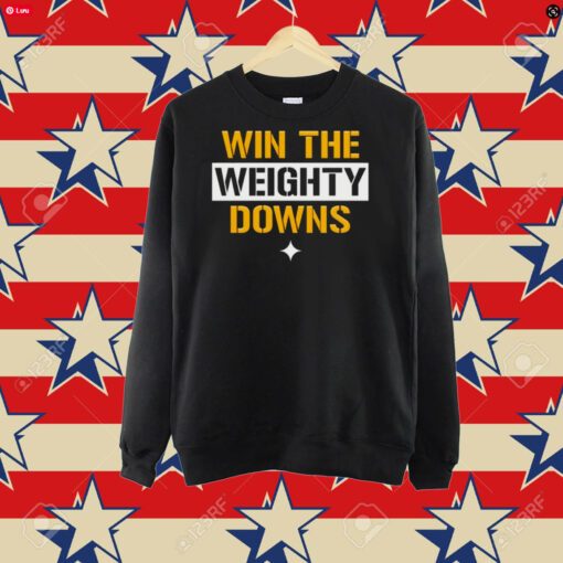 Win the weighty downs shirt