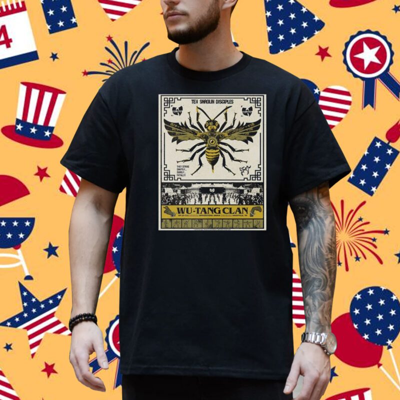 Wu-Tang Clan September 20 2023 The NY State Of Mind Tour 2023 In Nashville Bridestone Arena Limited Edition T-Shirt