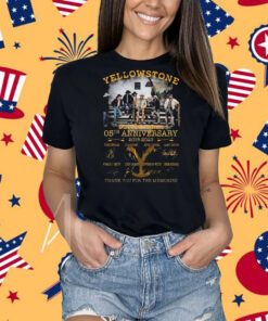 Yellowstone Dutton Ranch 05th Anniversary 2018 – 2023 Thank You For The Memories Signatures T-shirt