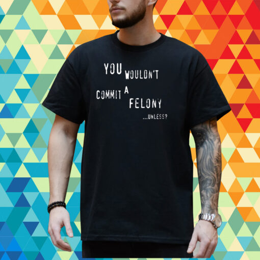 You Wouldn't Commit A Felony Unless T-Shirt