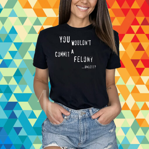 You Wouldn't Commit A Felony Unless T-Shirt