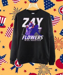 Zay Flowers Baltimore player football shirt