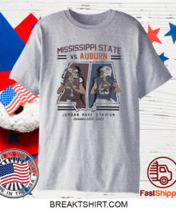 MississippI State Bulldogs Vs Auburn Tigers 2023 Game Day Matchup T-Shirt