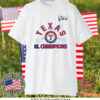 Texas Rangers 2023 American League Champions Power Play Tri Blend T-Shirt