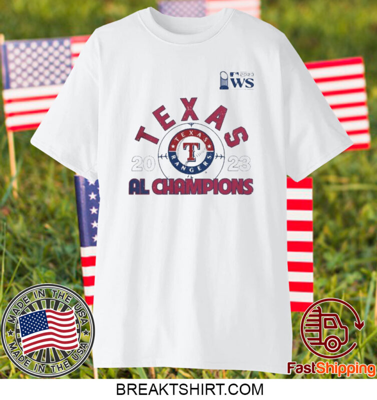 Texas Rangers 2023 American League Champions Power Play Tri Blend T-Shirt