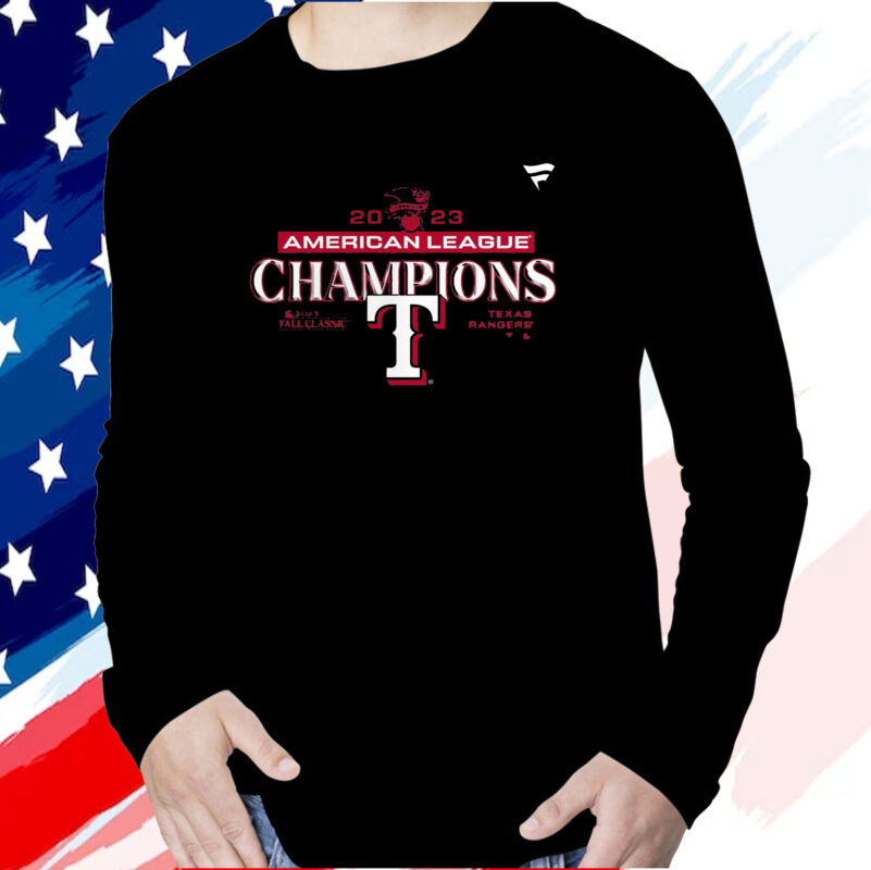 Texas Rangers 2023 American League Champions Locker Room T-Shirt