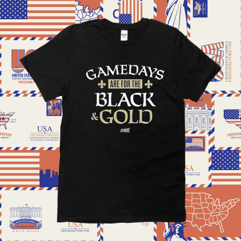 Gamedays Are For The Black And Gold Tee Shirt