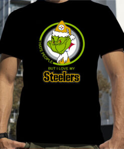 Pittsburgh Steelers I Hate People But I Love My Steeler Grinch T-Shirt