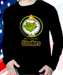 Pittsburgh Steelers I Hate People But I Love My Steeler Grinch T-Shirt