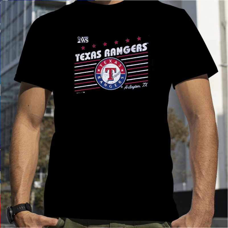 Texas Rangers Majestic Threads 2023 World Series Local Lines T-Shirt