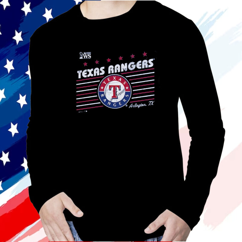 Texas Rangers Majestic Threads 2023 World Series Local Lines T-Shirt