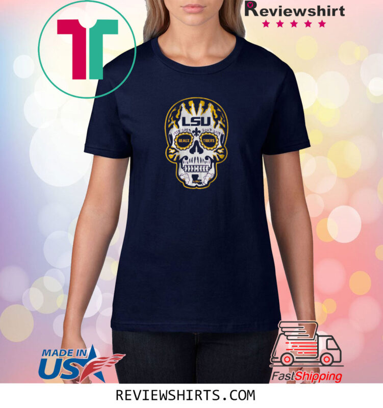 LSU FOOTBALL: SUGAR SKULL SHIRT