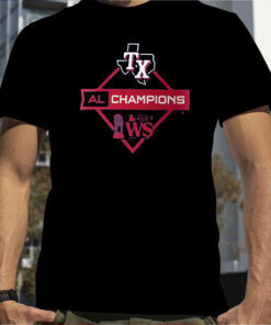 Texas Rangers 2023 American League Champions Diamond Icon T Shirt
