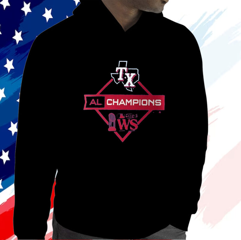 Texas Rangers 2023 American League Champions Diamond Icon T Shirt