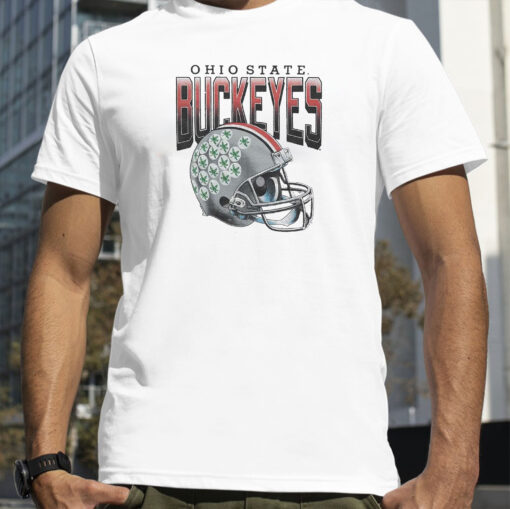 Ohio State Buckeyes Gradient Helmet Shirt