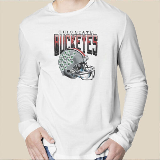 Ohio State Buckeyes Gradient Helmet Shirt