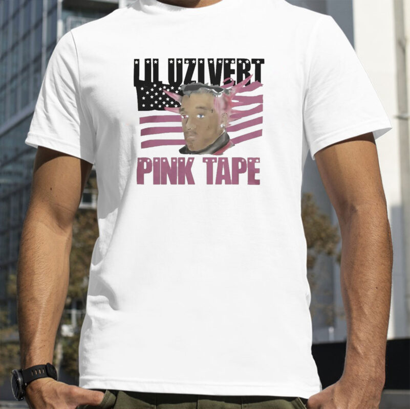 Pink Tape Tour Merch Pink Tape Black Portrait T-Shirt