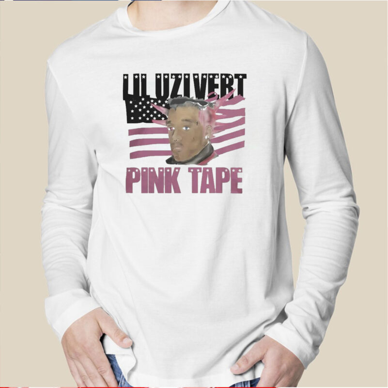 Pink Tape Tour Merch Pink Tape Black Portrait T-Shirt