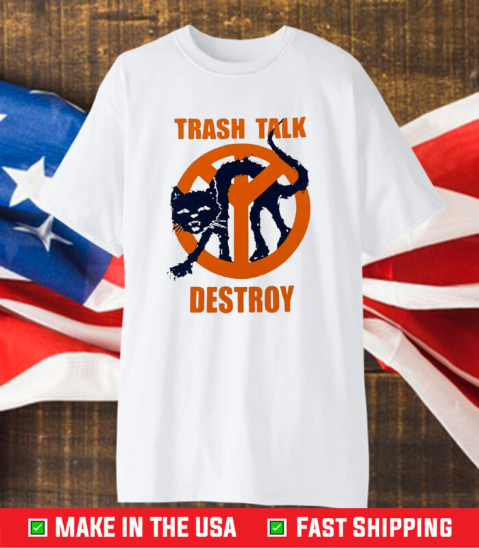 Trash Talk Destroy Black Cat T-Shirt