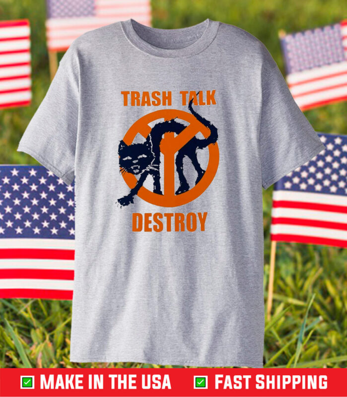 Trash Talk Destroy Black Cat T-Shirt