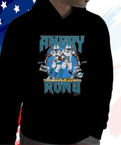 Angry Runs Dolphins Mostert And Brooks T-Shirt