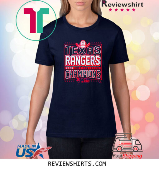 Texas Rangers 2023 American League Champions T-ShirtTexas Rangers 2023 American League Champions T-Shirt