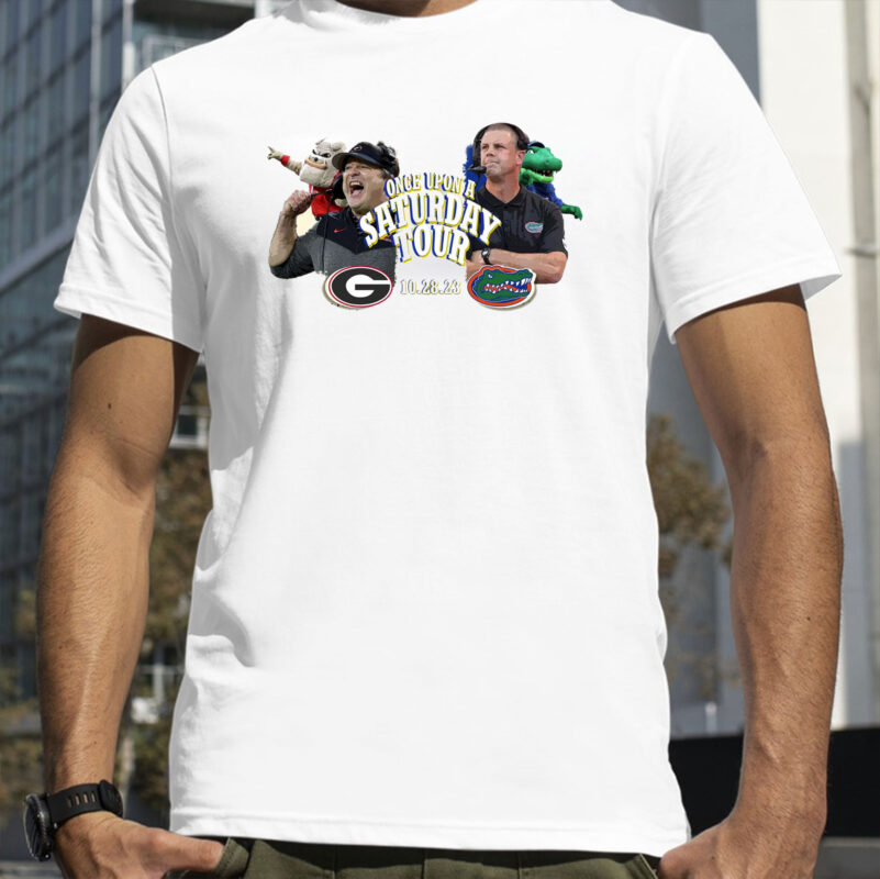 Once Upon A Saturday Tour Georgia Bulldogs Kirby Paul Smart Vs Billy Napier Florida Gators T-Shirt