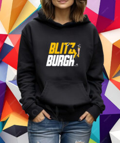 Aj Burnett Wearing Blitz Burgh T-Shirt