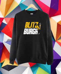 Aj Burnett Wearing Blitz Burgh T-Shirt