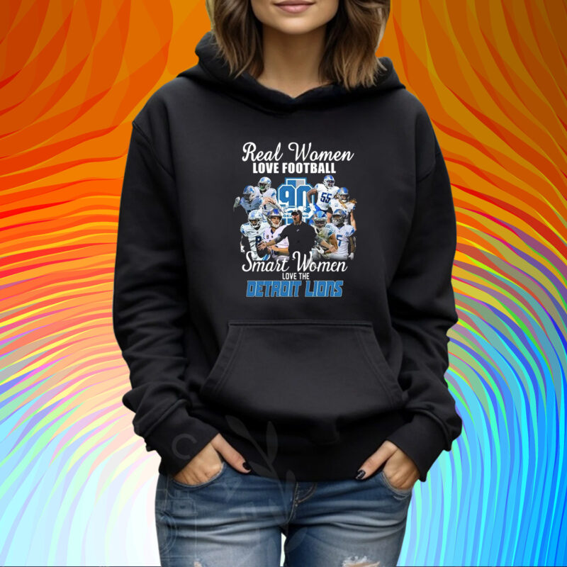 Best Detroit Lions Real Women Love Football T-Shirt