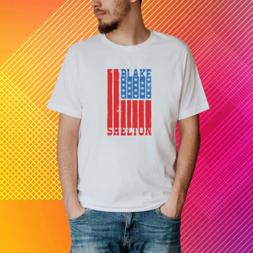 Blake Shelton Natural Flag New T-Shirt