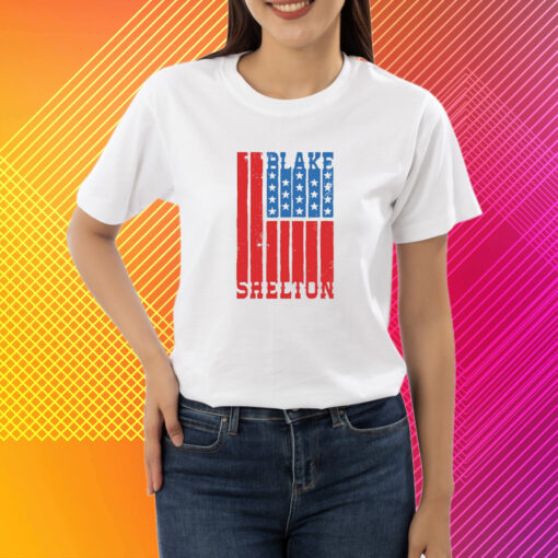 Blake Shelton Natural Flag New T-Shirt