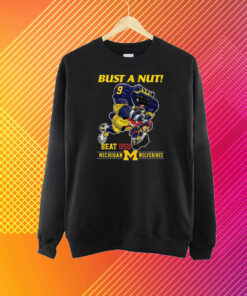 Bust A Nut Beat Osu Michigan Wolverines T-Shirt