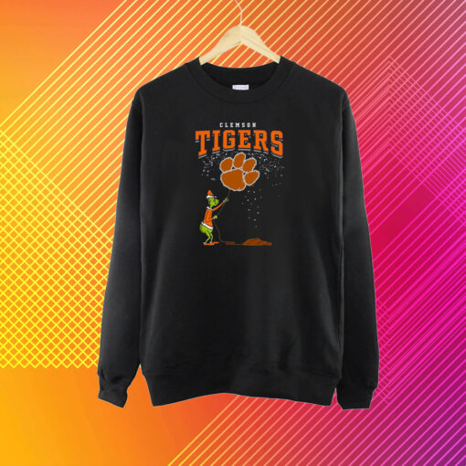 Clemson Tiger Christmas Football T-Shirt