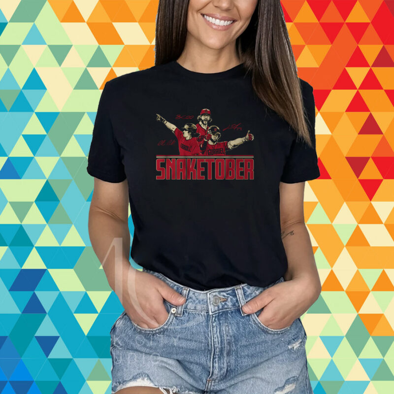 Corbin Caroll, Lourdes Gurriel Jr. And Zac Gallen: Snaketober T-Shirt