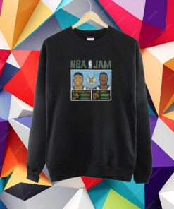 Damian Lillard Giannis Antetokounmpo Milwaukee Bucks Homage Nba Jam T-Shirt