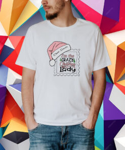 Dear Santa Crazy Christmas Lady T-Shirt