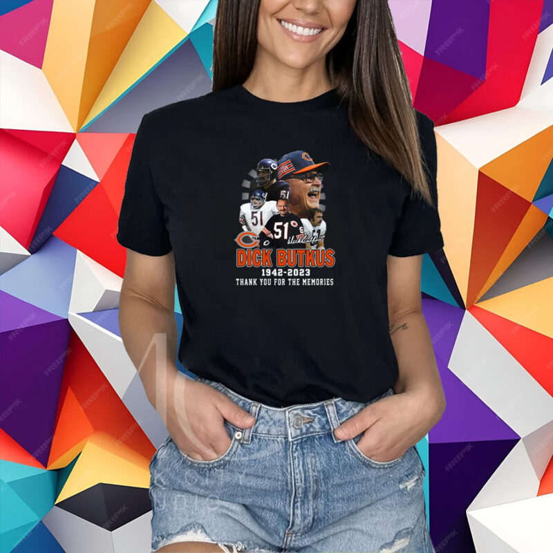 Dick Butkus 1942 – 2023 Thank You For The Memories T-Shirt