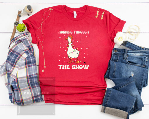 Duck Christmas , Honking Through The Snow Shirt