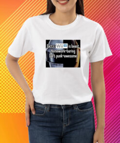 Facts Wii Is Best Homework Boring Daft Punk T-Shirt