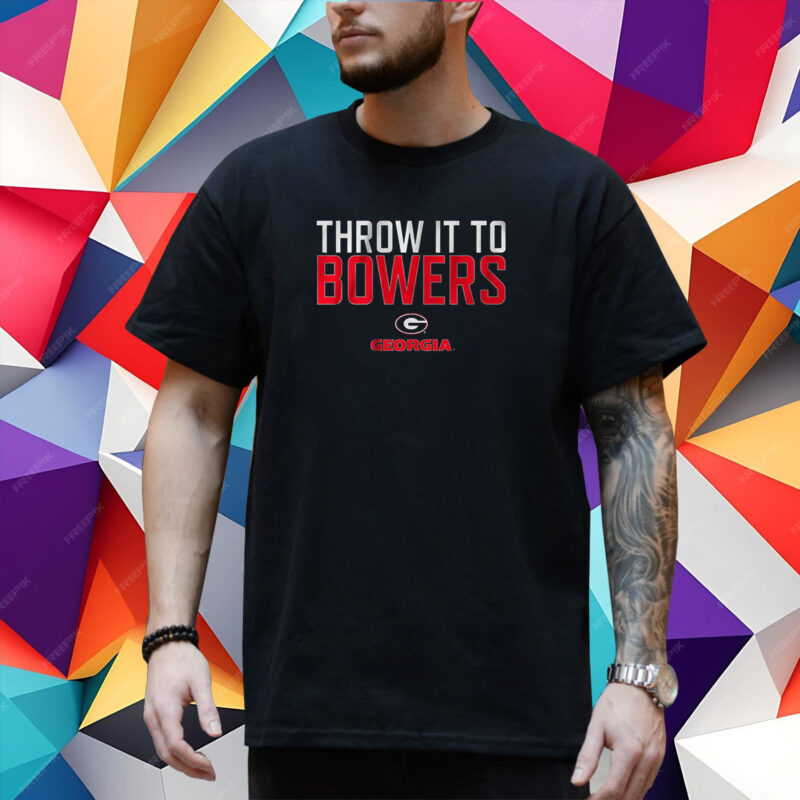 Georgia Football Throw It To Brock Bowers T-Shirt