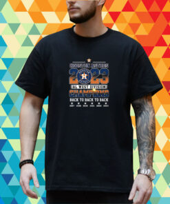 Houston Astros Al West Division Champions Back To Back To Back T-Shirt