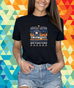 Houston Astros Al West Division Champions Back To Back To Back T-Shirt