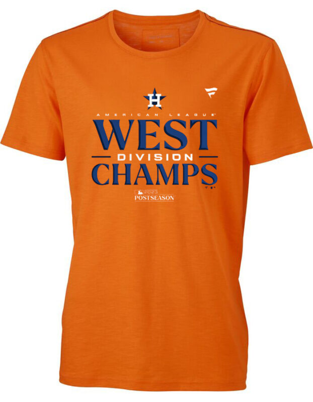 Houston Astros Fanatics Branded 2023 Al West Division Champions Locker Room T-Shirt