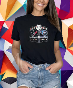 Houston texans vs Tennessee Titans happy new year december 31 2023 logo T-Shirt