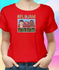 Jerry Rice Steve Young San Francisco 49ers Homage Nfl Jam Retired T-Shirt