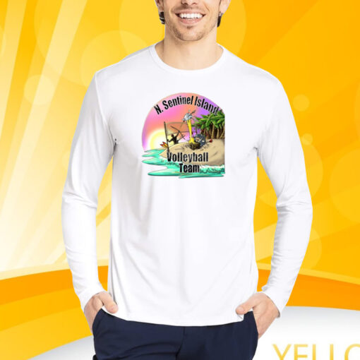 Lord Miles N.Sentinel Island Volleyball Team T-Shirt