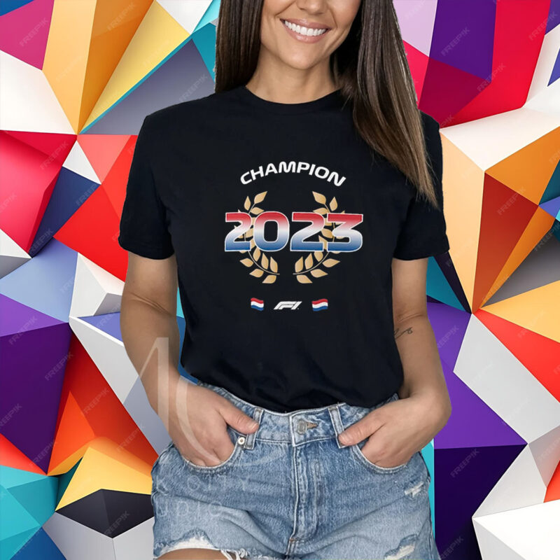 Max Verstappen 2023 F1 World Drivers’ Champion T-Shirt