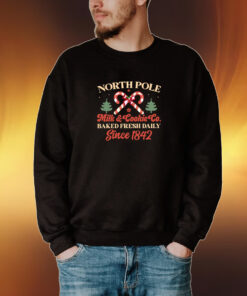 North Pole Milk & Cookie Co. Baked Fresh Daily Since 1842 Christmas Shirt
